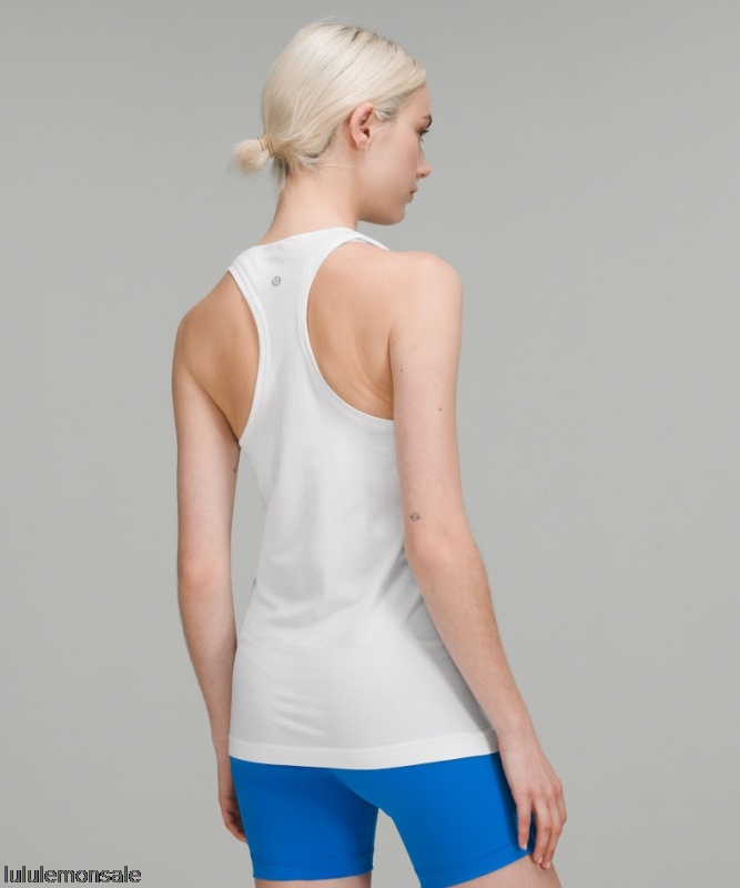 Lululemon Damen DELULU539 | Weiß Swiftly Tech Racerback Tank Top 20